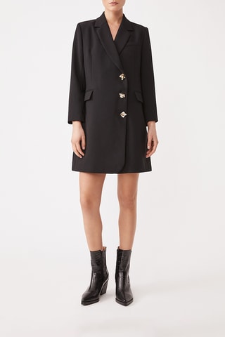 Vestido-camisa - Preto