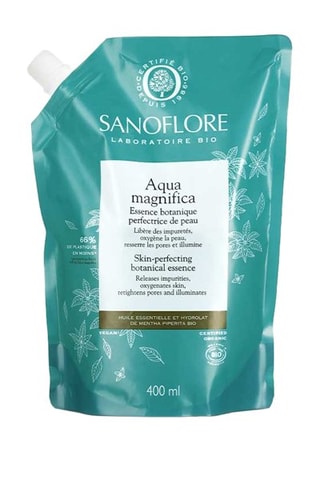 Recarga de esencia botánica perfeccionadora de piel vegana ecológica Aqua Magnifica - Pieles normales, mixtas a grasas con tendencia acneica - 400 ml