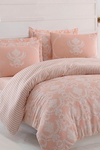 Parure copripiumino in cotone 48 fili/cm² Pure - Rosa cipria