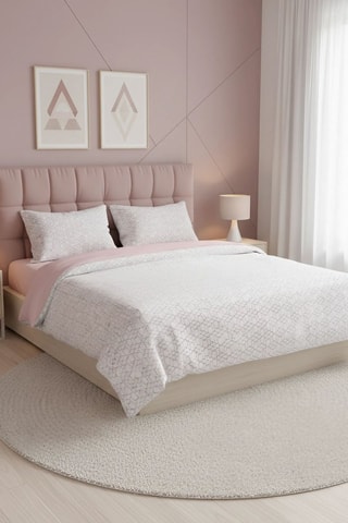 Parure copripiumino in cotone Best - 57 fili/cm² - Rosa