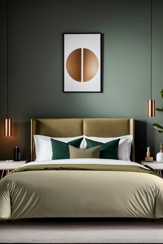 Copripiumino in cotone rinforzato 155 fili/cm² Tonne Verte - Beige 