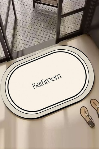 Tappetino bagno Farbelle  - Ecrù - 60 x 100 cm