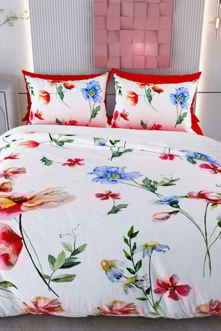 Parure copripiumino in cotone Floser - 57 fili/cm² - Bianco