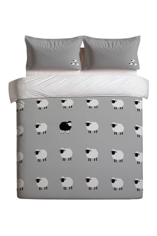 Parure copripiumino in cotone The Black Sheep - 57 fili/cm² - Grigio