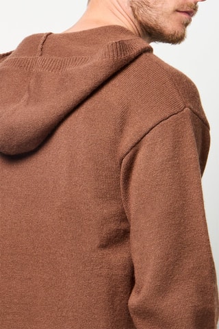 Pull à capuche  - Marron