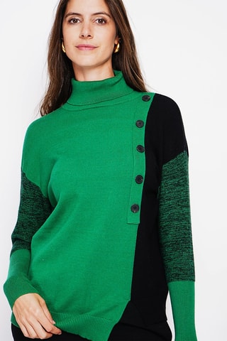 Pull  - Vert et noir