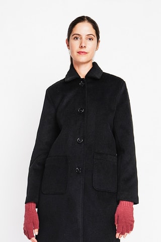 Manteau en laine  - Noir