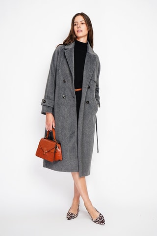 Manteau en laine  - Gris foncé