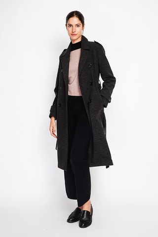 Manteau en laine  - Gris foncé