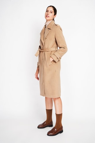 Manteau en laine  - Beige