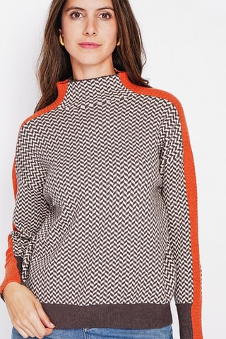 Oversized trui  - Bruin