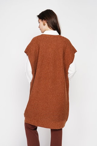 Robe pull oversize  - Marron