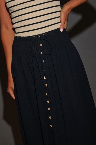 Jupe longue taille haute - Noir