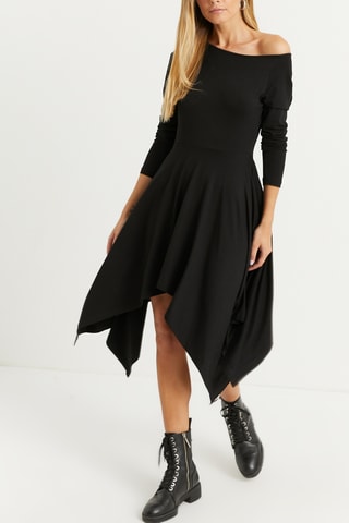 Robe asymétrique - Noir