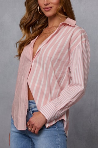 Chemisier - Blanc et rose