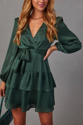 Robe portefeuille - Vert