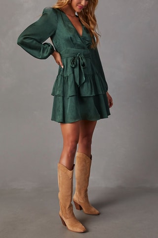 Robe portefeuille - Vert