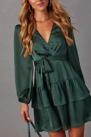 Robe portefeuille - Vert