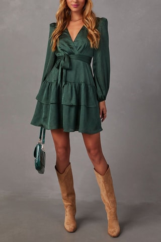 Robe portefeuille - Vert