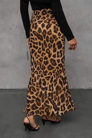 Jupe longue - Noir et marron