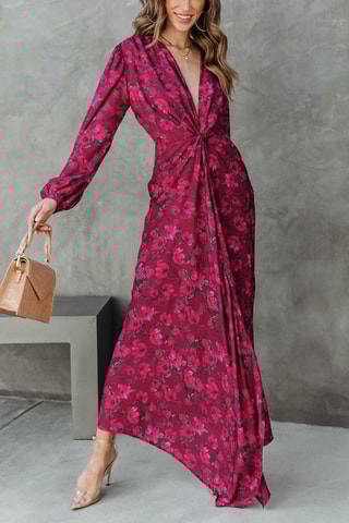 Robe asymétrique - Rose