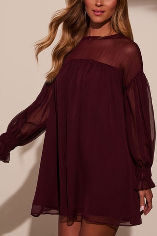 Robe trapèze  - Rouge