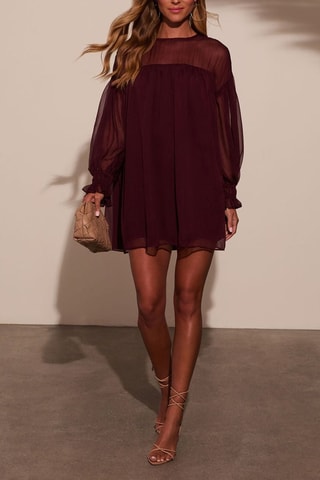 Robe trapèze  - Rouge