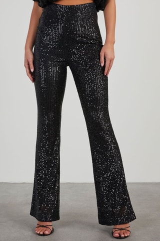 Pantalon taille haute - Noir