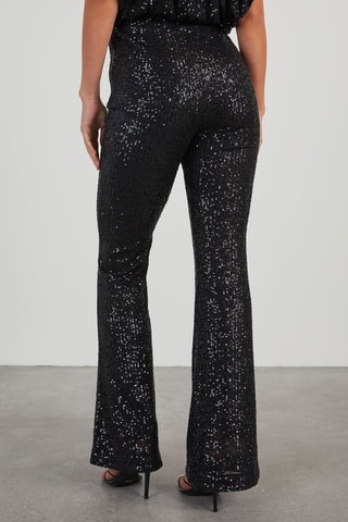 Pantalon taille haute - Noir