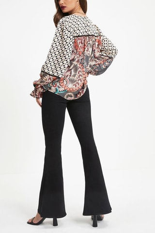 Blouse et écru - Noir