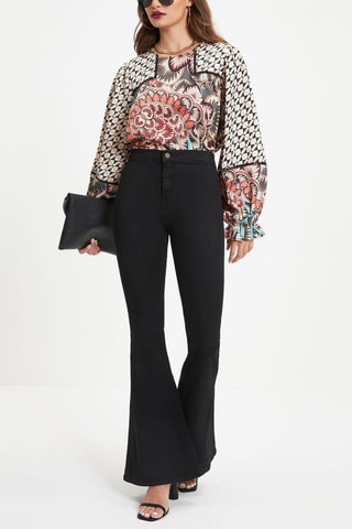 Blouse et écru - Noir