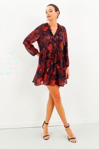 Robe trapèze - Rouge