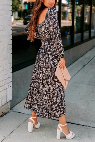 Robe longue - Blanc et noir