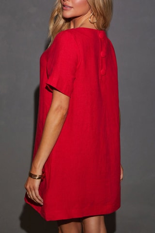 Robe droite - Rouge