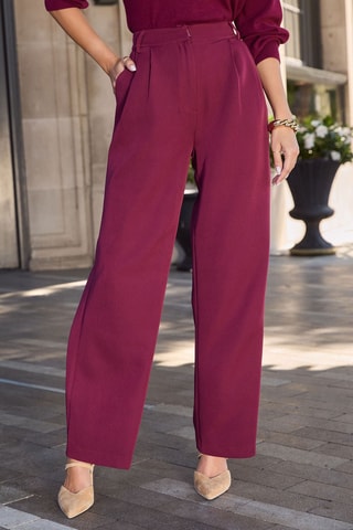 Pantalon wide legs - Bordeaux