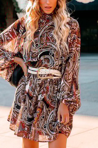 Robe patineuse - Marron