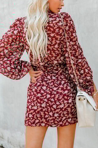 Robe portefeuille - Rouge