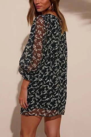 Robe droite - Blanc et noir