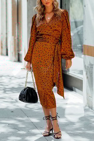 Robe droite - Marron