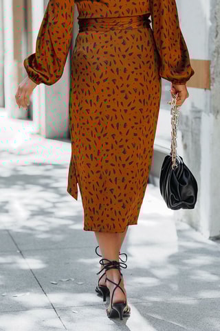 Robe droite - Marron