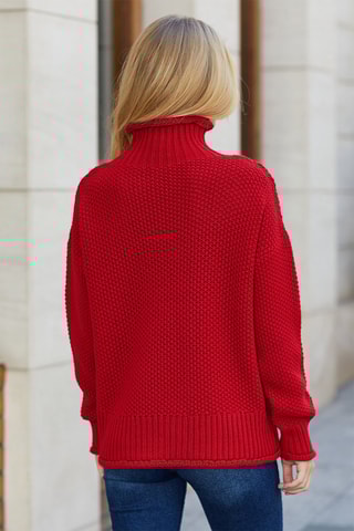 Pull en laine - Rouge