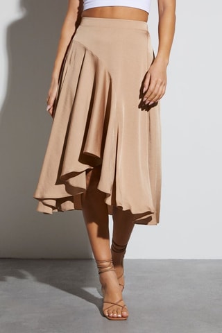 Jupe plissée - Beige