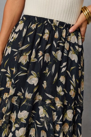 Jupe volantée - Blanc et noir