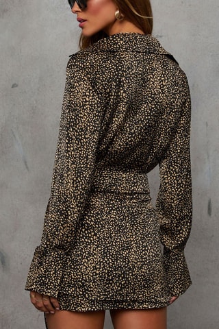 Robe patineuse - Marron et noir