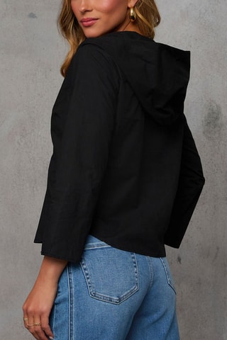 Chemisier à capuche - Noir
