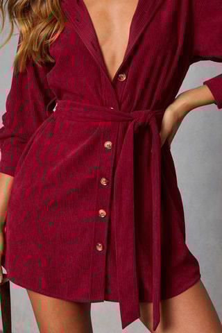 Robe chemise - Bordeaux