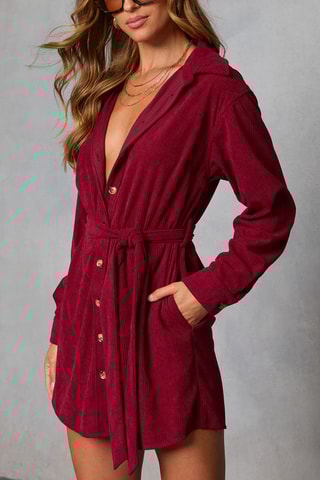 Robe chemise - Bordeaux