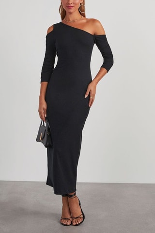 Robe asymétrique - Noir