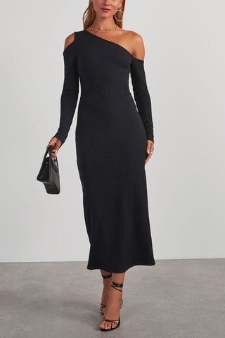 Robe asymétrique - Noir