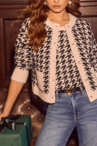 Gilet - Écru et noir